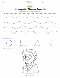 Jagadish Chandra Bose printable worksheet preview