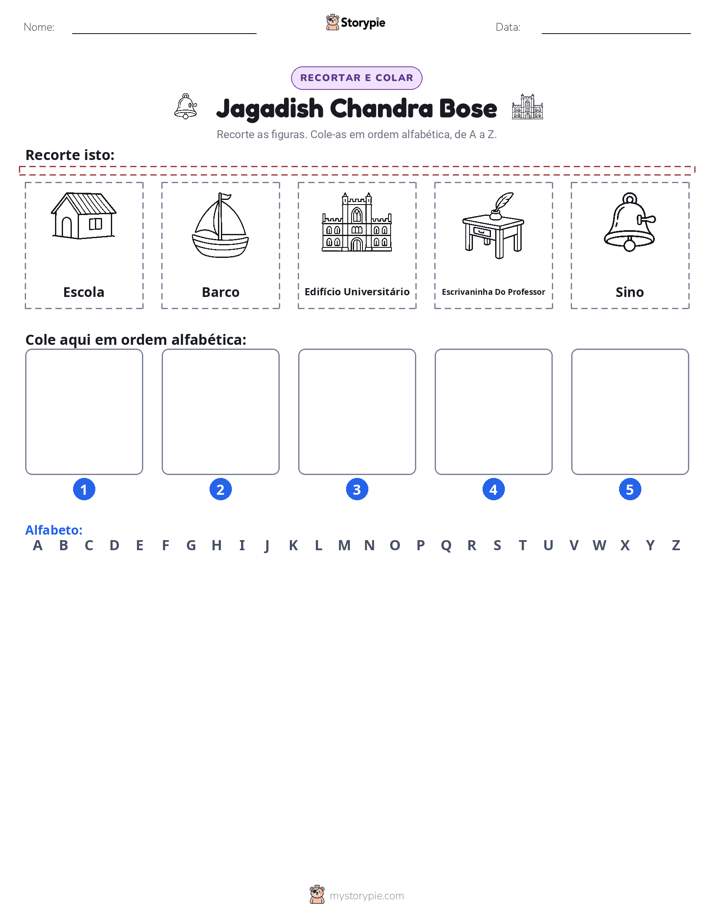 Recortar & Colar Alfabeto