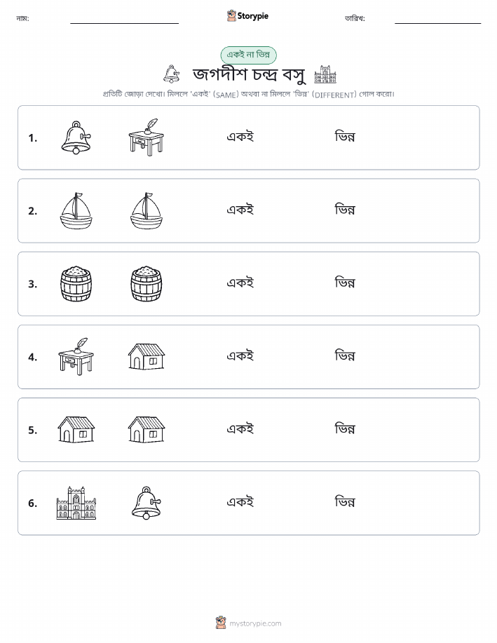 একই বা ভিন্ন