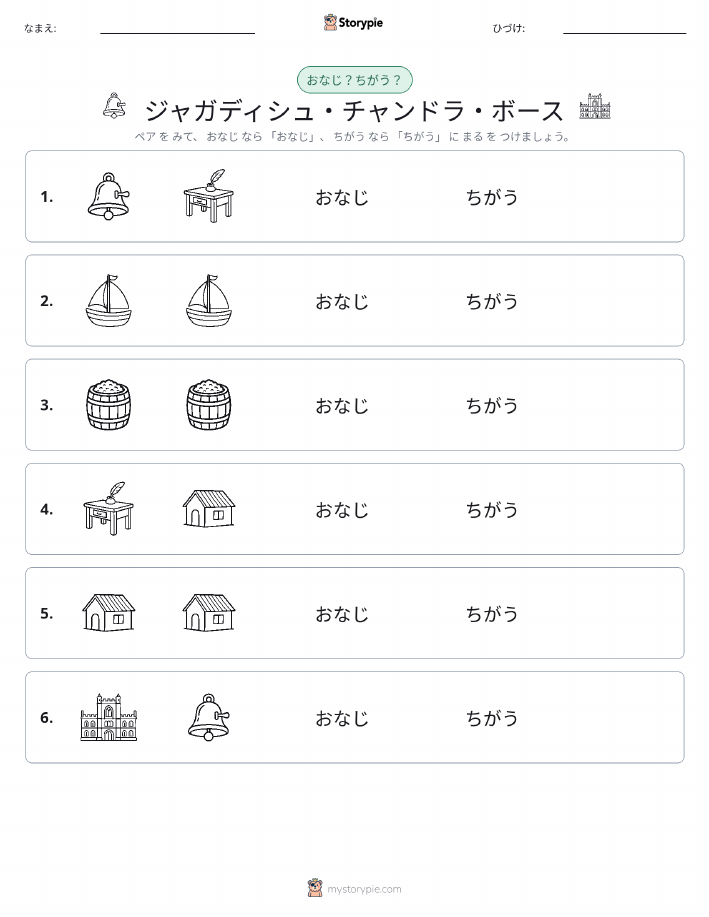 同じか違うか