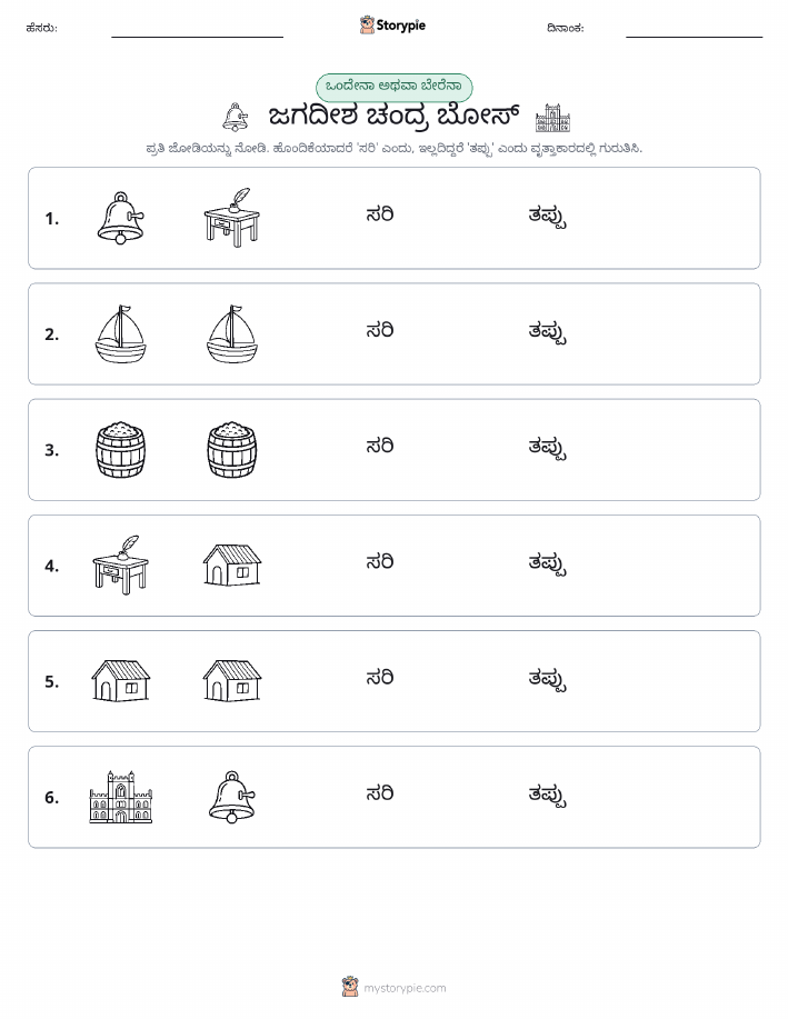 ಒಂದೇ ಅಥವಾ ವಿಭಿನ್ನ