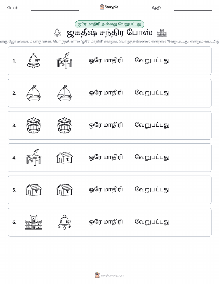 அதே அல்லது மாறுபட்டது