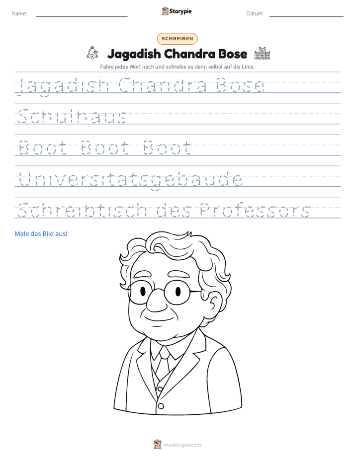 Schreibübung