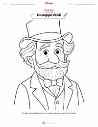 Giuseppe Verdi Malvorlage für Kinder