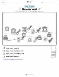 Giuseppe Verdi printable worksheet preview
