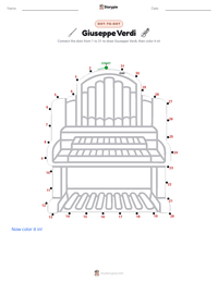 Giuseppe Verdi printable worksheet preview