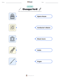 Giuseppe Verdi printable worksheet preview