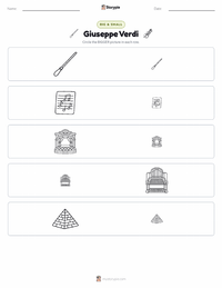 Giuseppe Verdi printable worksheet preview