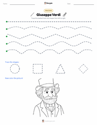 Giuseppe Verdi printable worksheet preview
