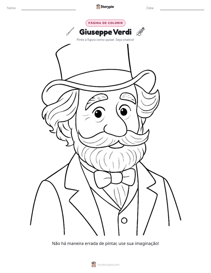 Página para colorir