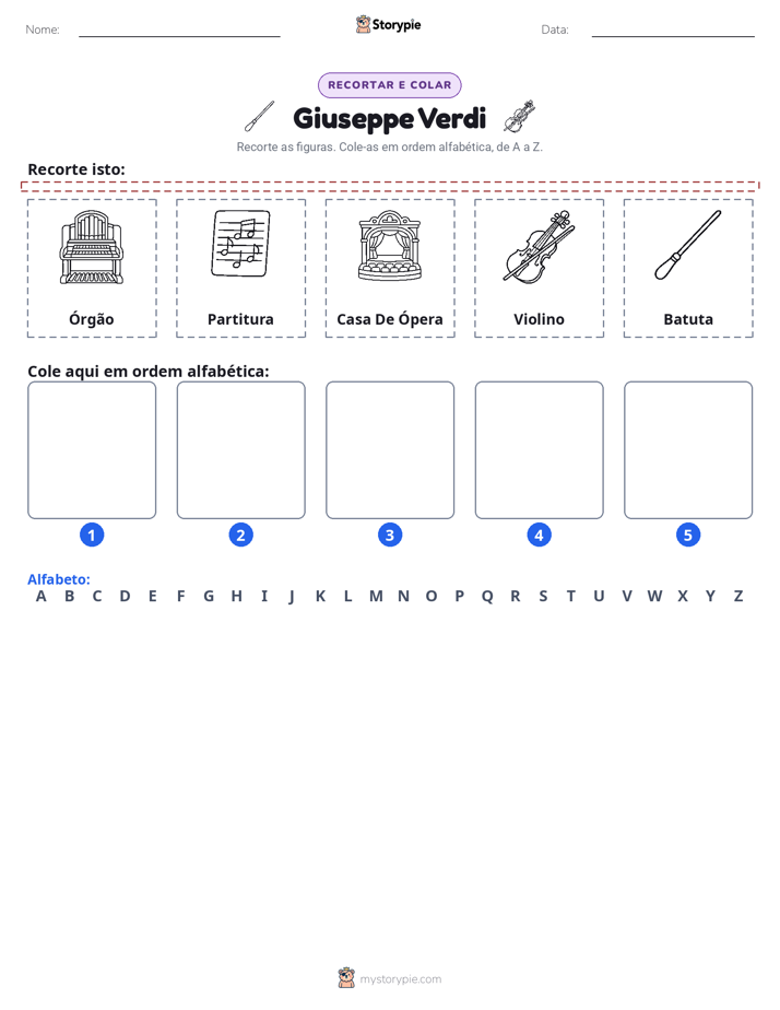 Recortar & Colar Alfabeto