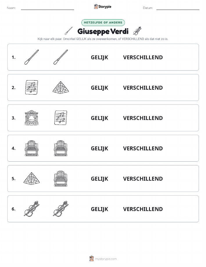 Zelfde of Verschillend