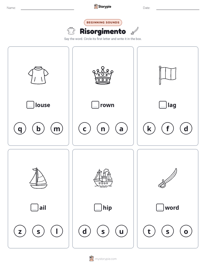 Beginning Sounds