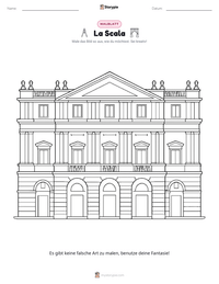 La Scala druckbare Arbeitsblatt Vorschau