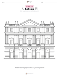 La Scala printable worksheet preview