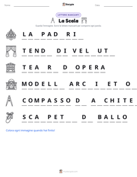 Anteprima della scheda stampabile di La Scala