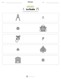 La Scala printable worksheet preview