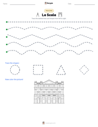 La Scala printable worksheet preview