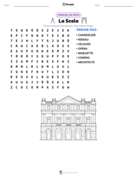 Aperçu de la feuille de travail imprimable La Scala