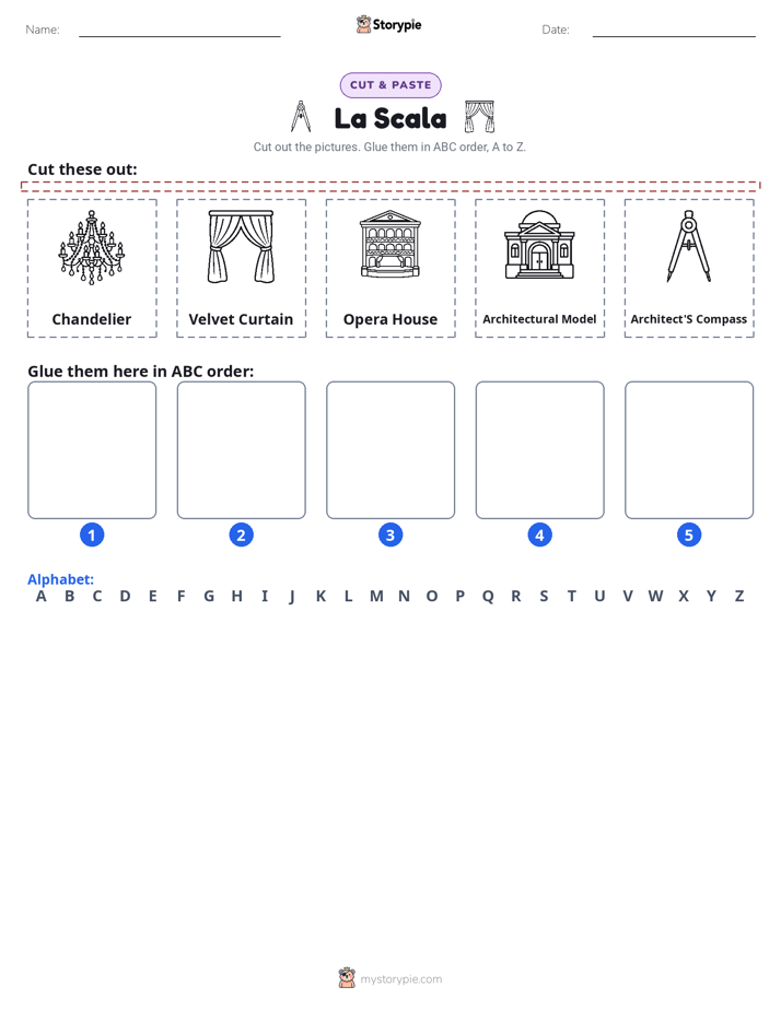 Cut & Paste Alphabet