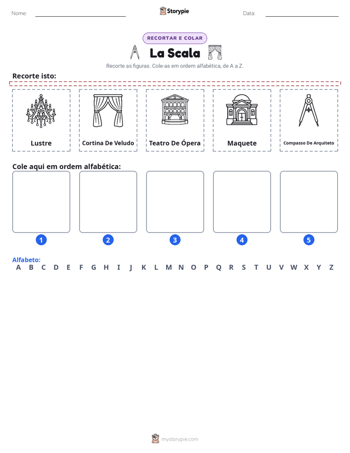 Recortar & Colar Alfabeto