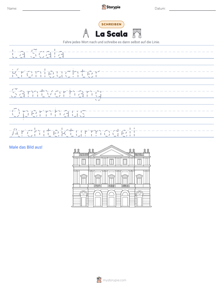 Schreibübung