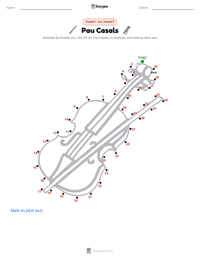 Pau Casals druckbare Arbeitsblatt Vorschau