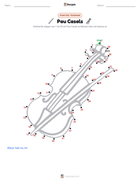 Pau Casals afdrukbare werkblad voorbeeld