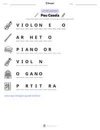 Anteprima della scheda stampabile di Pau Casals