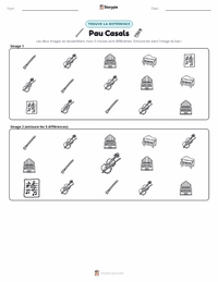 Aperçu de la feuille de travail imprimable Pau Casals