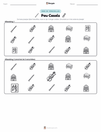 Pau Casals afdrukbare werkblad voorbeeld