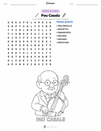 Anteprima della scheda stampabile di Pau Casals