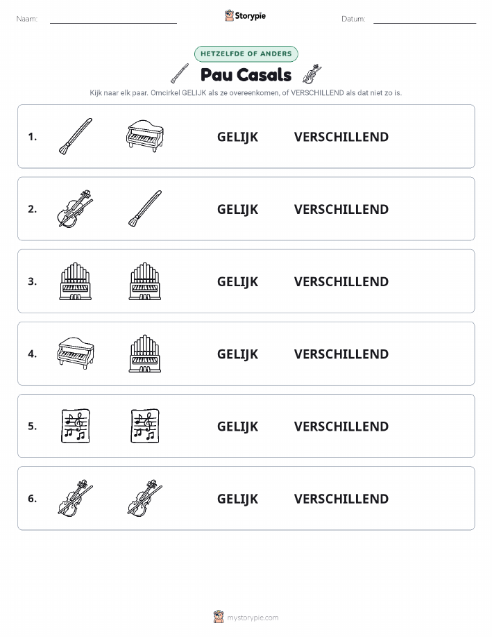 Zelfde of Verschillend
