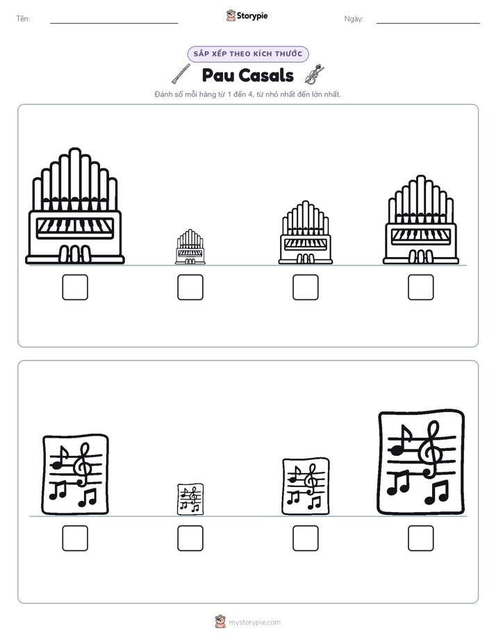 Thứ Tự Kích Thước