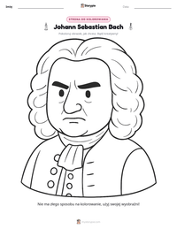 Podgląd drukowalnego arkusza ćwiczeń Johann Sebastian Bach