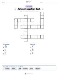Anteprima della scheda stampabile di Johann Sebastian Bach