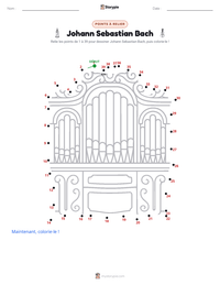 Aperçu de la feuille de travail imprimable Johann Sebastian Bach