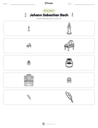 Johann Sebastian Bach printable worksheet preview