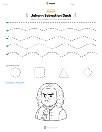 Anteprima della scheda stampabile di Johann Sebastian Bach