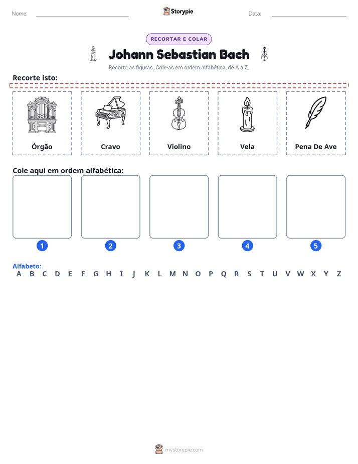 Recortar & Colar Alfabeto