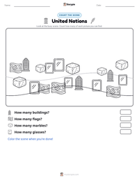 United Nations printable worksheet preview