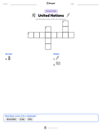 United Nations printable worksheet preview