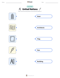 United Nations printable worksheet for kids