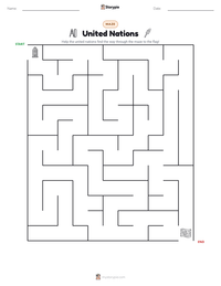 United Nations printable worksheet preview