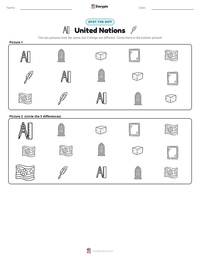 United Nations printable worksheet preview