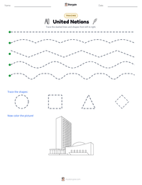 United Nations printable worksheet preview