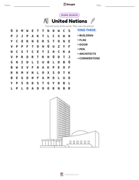 United Nations printable worksheet preview