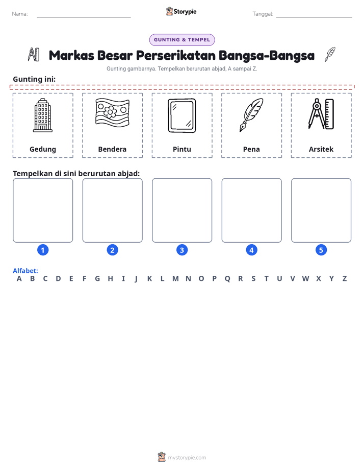 Potong & Tempel Huruf