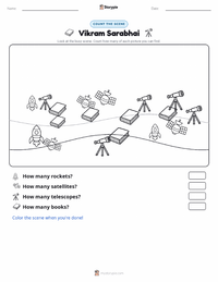 Vikram Sarabhai printable worksheet preview