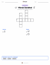 Vikram Sarabhai printable worksheet preview